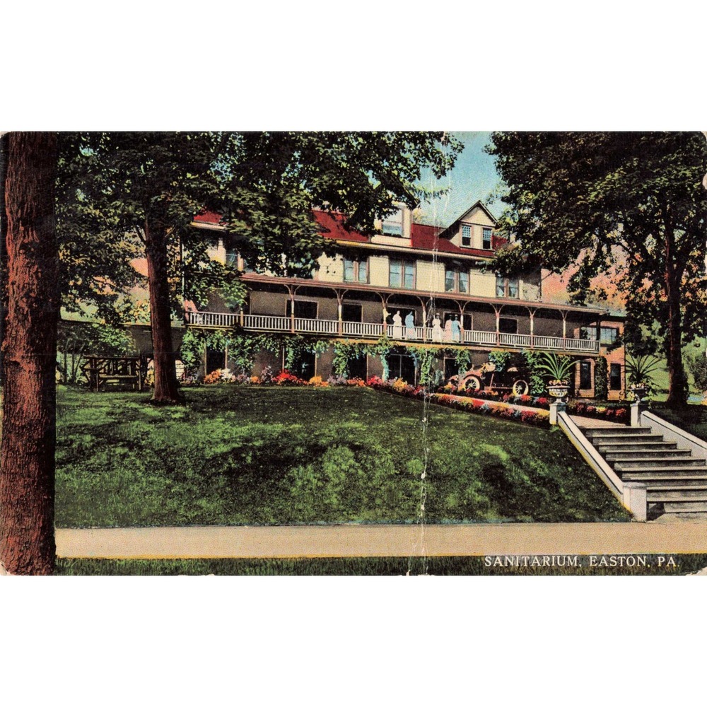 Easton Pennsylvania PA Sanitarium Hospital 1910 Divided Back Antique Postcard